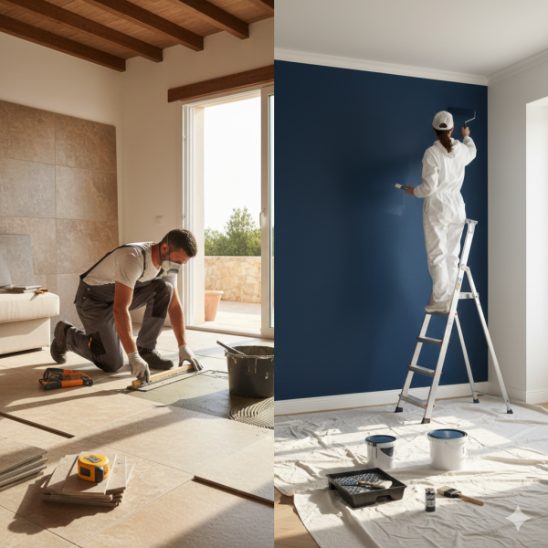 Prix des peintures intérieures et pose de revêtements de sol à Saint-Laurent-du-Var